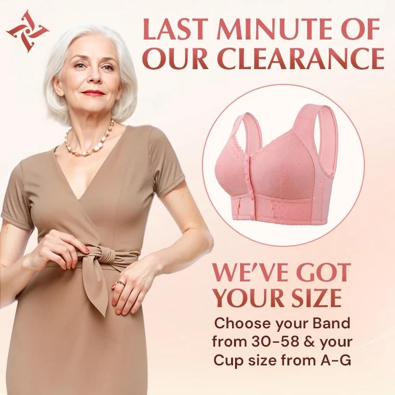 AuraSoft - Front-Closure Breathable Bra for Seniors