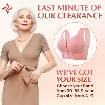 AuraSoft - Front-Closure Breathable Bra for Seniors