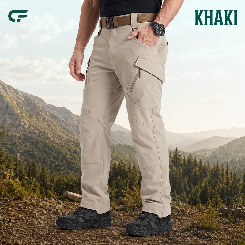 FlexCamo - Men's 9-Pocket Straight-Fit Tactical Waterproof Pants