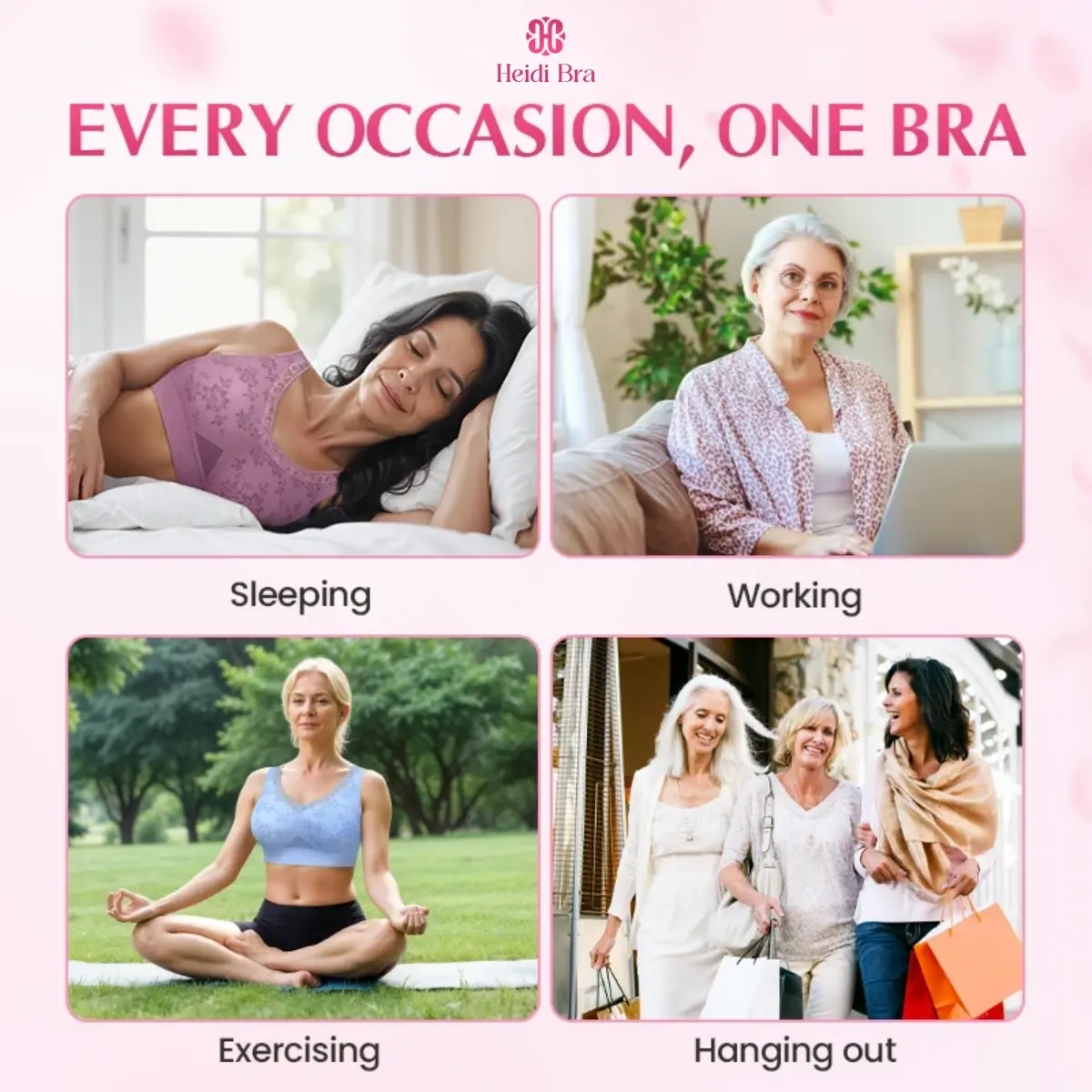 Heidi - Pure Cotton Buttonless Lifting Bra