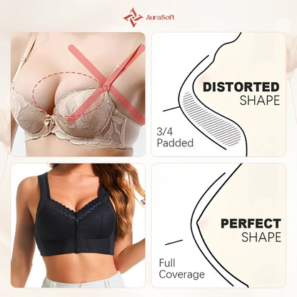 AuraSoft - Front-Closure Breathable Bra for Seniors