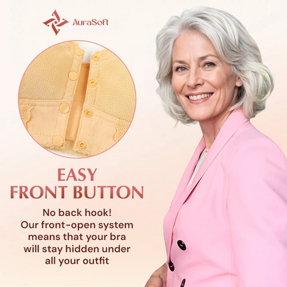 AuraSoft - Front-Closure Breathable Bra for Seniors
