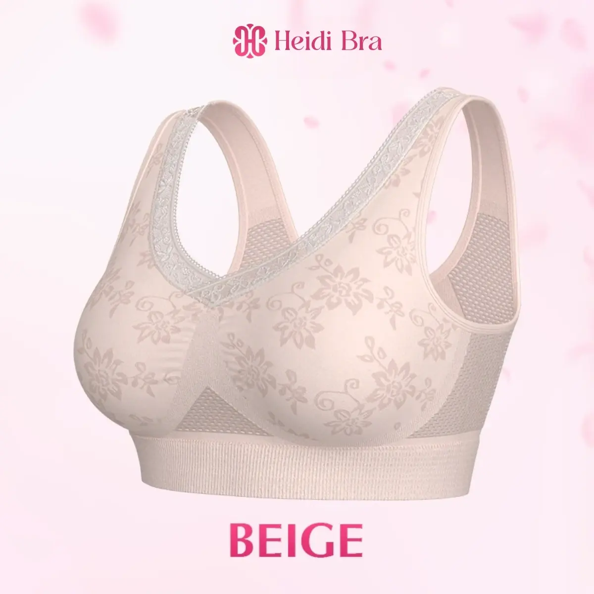 Heidi - Pure Cotton Buttonless Lifting Bra