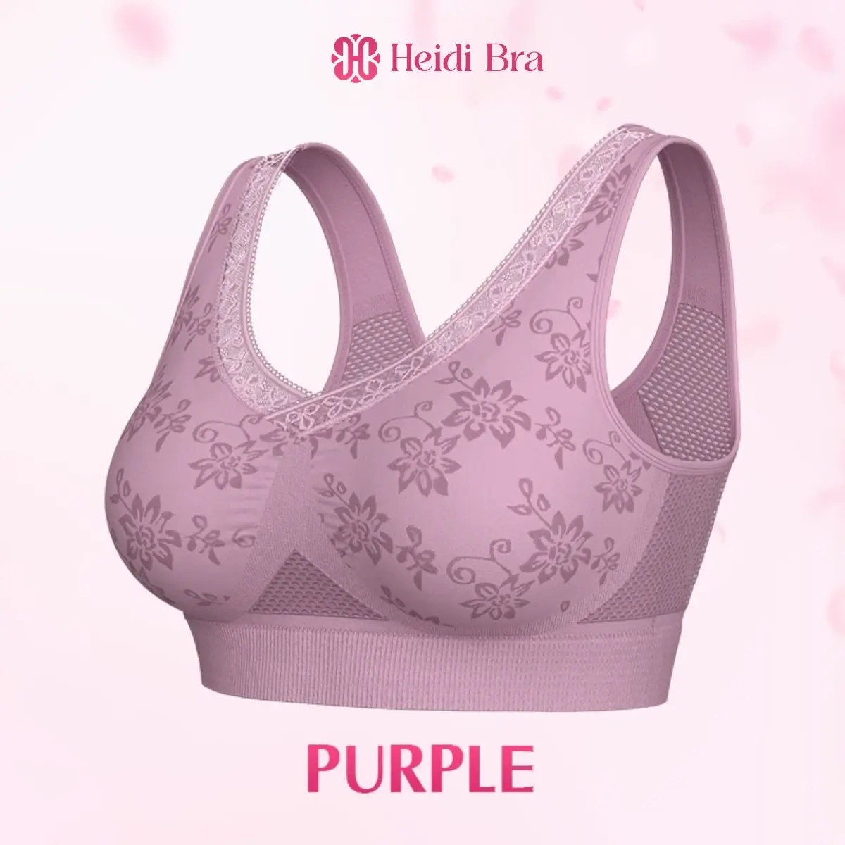 Heidi - Pure Cotton Buttonless Lifting Bra