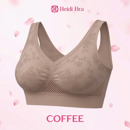 Heidi - Pure Cotton Buttonless Lifting Bra