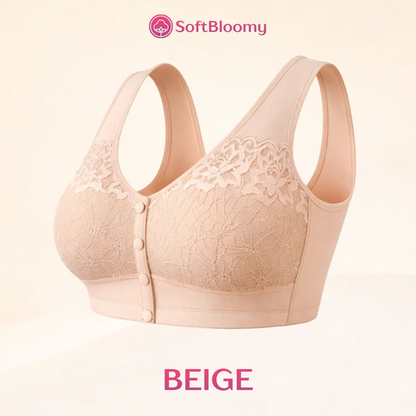 Soft Bloomy - Front-Closure Cotton Shaping Bra for Seniors