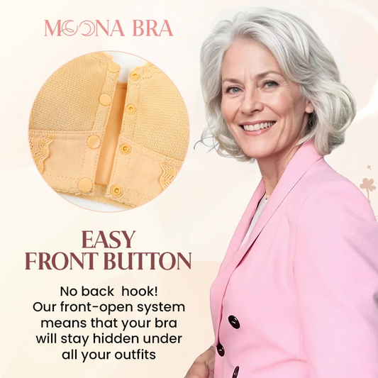Moona - Front-Closure Breathable Bra for Seniors