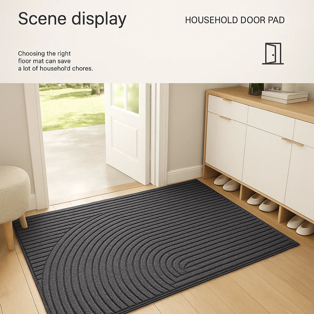 All-Weather Gripping Entry Mat, Traps Dirt