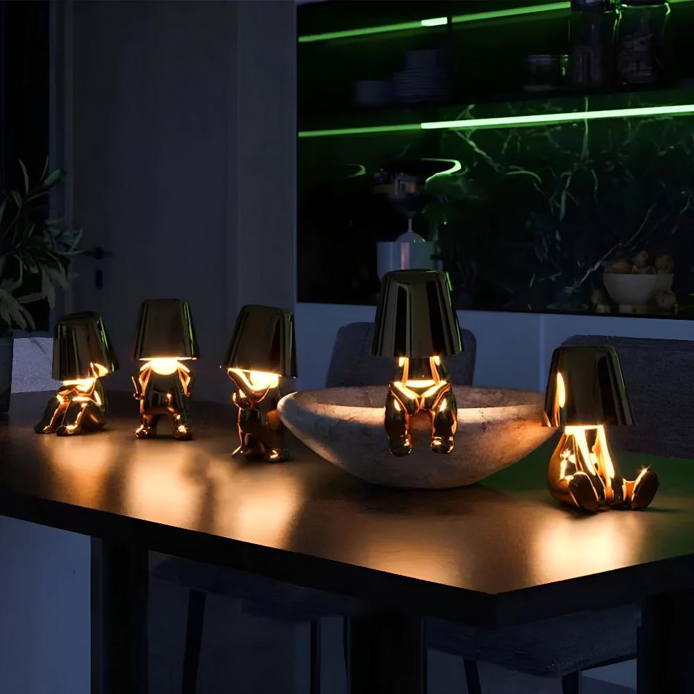 Artistic Sitting Figure Lamp