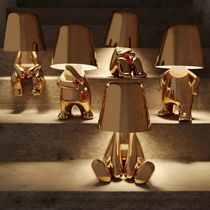Artistic Sitting Figure Lamp