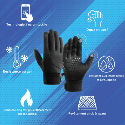 Heated Winter Gloves - Touchscreen, Waterproof, Breathable