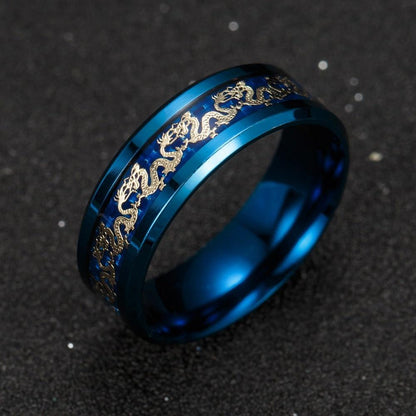 Titanium Steel Dragon Rings