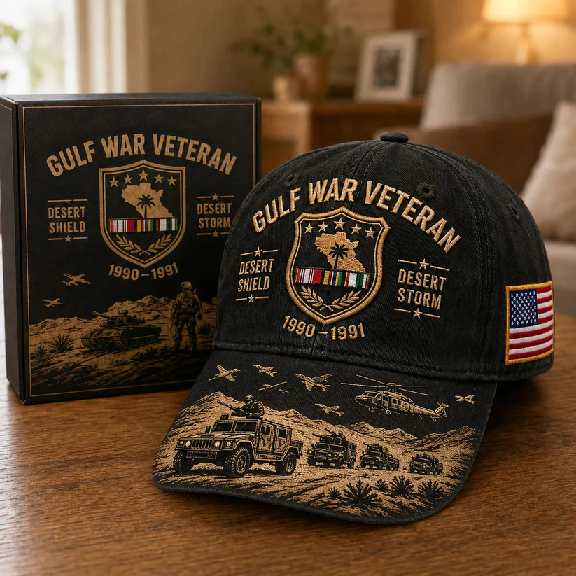 Last Day Promo: 45% OFF! Desert Storm Veteran Commemorative Cap – Gulf War Desert Shield Veteran Hat