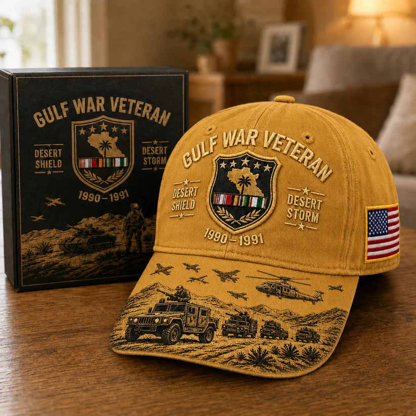 Last Day Promo: 45% OFF! Desert Storm Veteran Commemorative Cap – Gulf War Desert Shield Veteran Hat