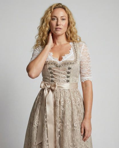 Traditional Jacquard Dirndl Dress