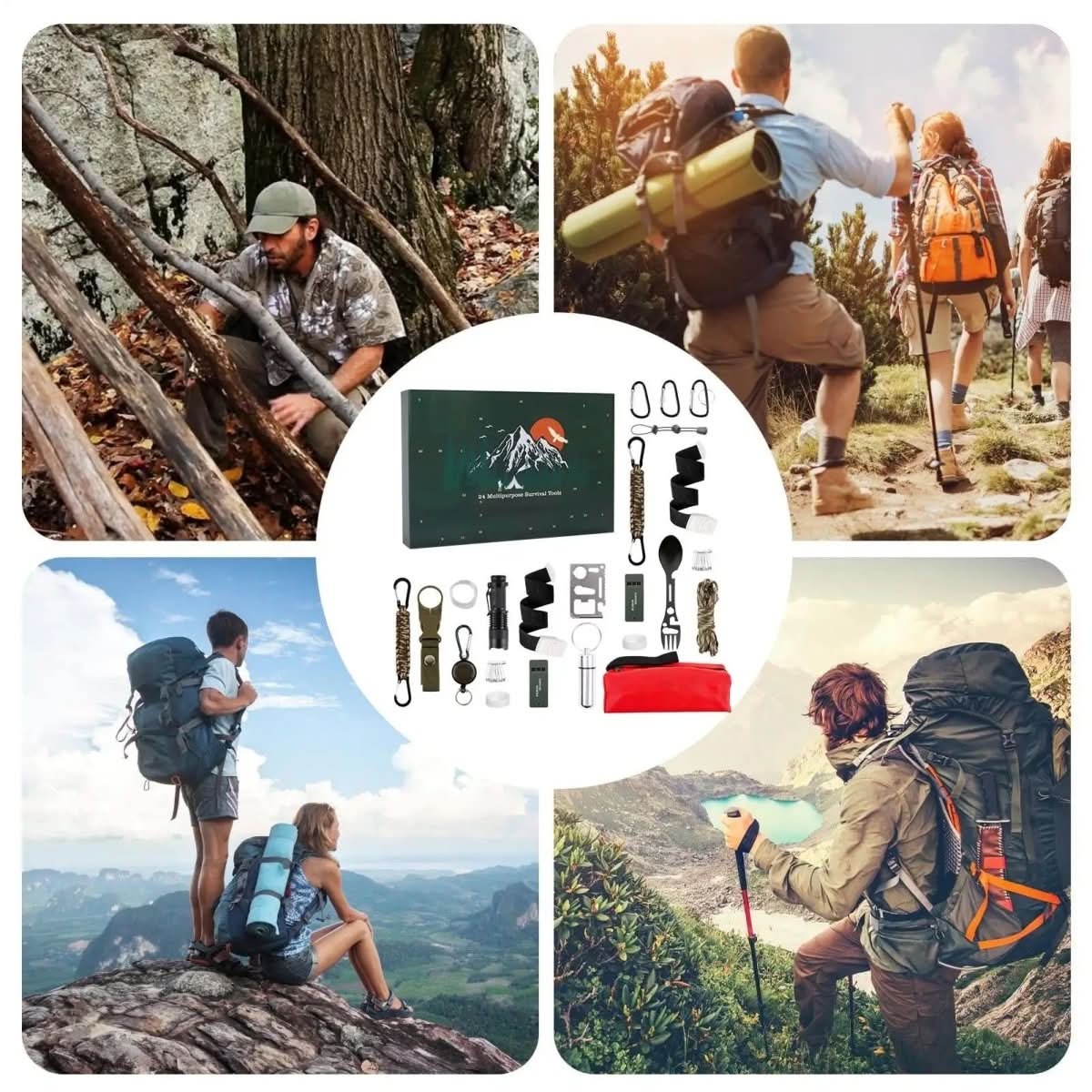 24 Day Countdown Calendar: Outdoor Survival Gear