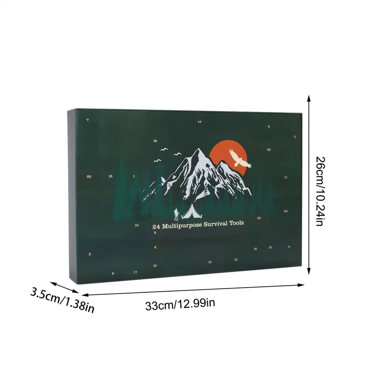 24 Day Countdown Calendar: Outdoor Survival Gear
