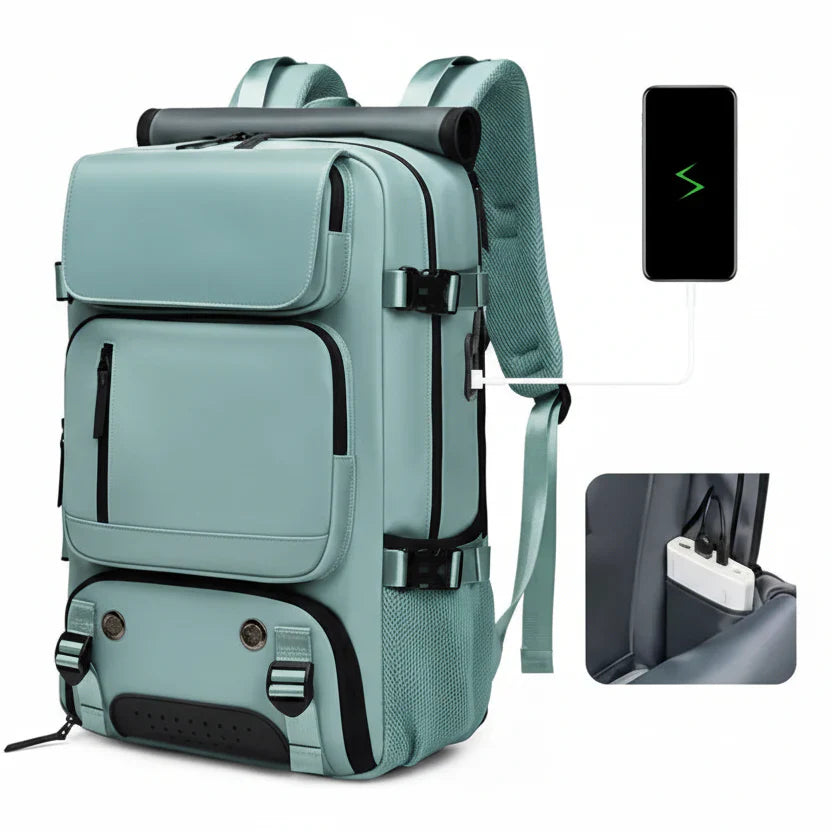 TRAVELMAX Large Waterproof Backpack with USB