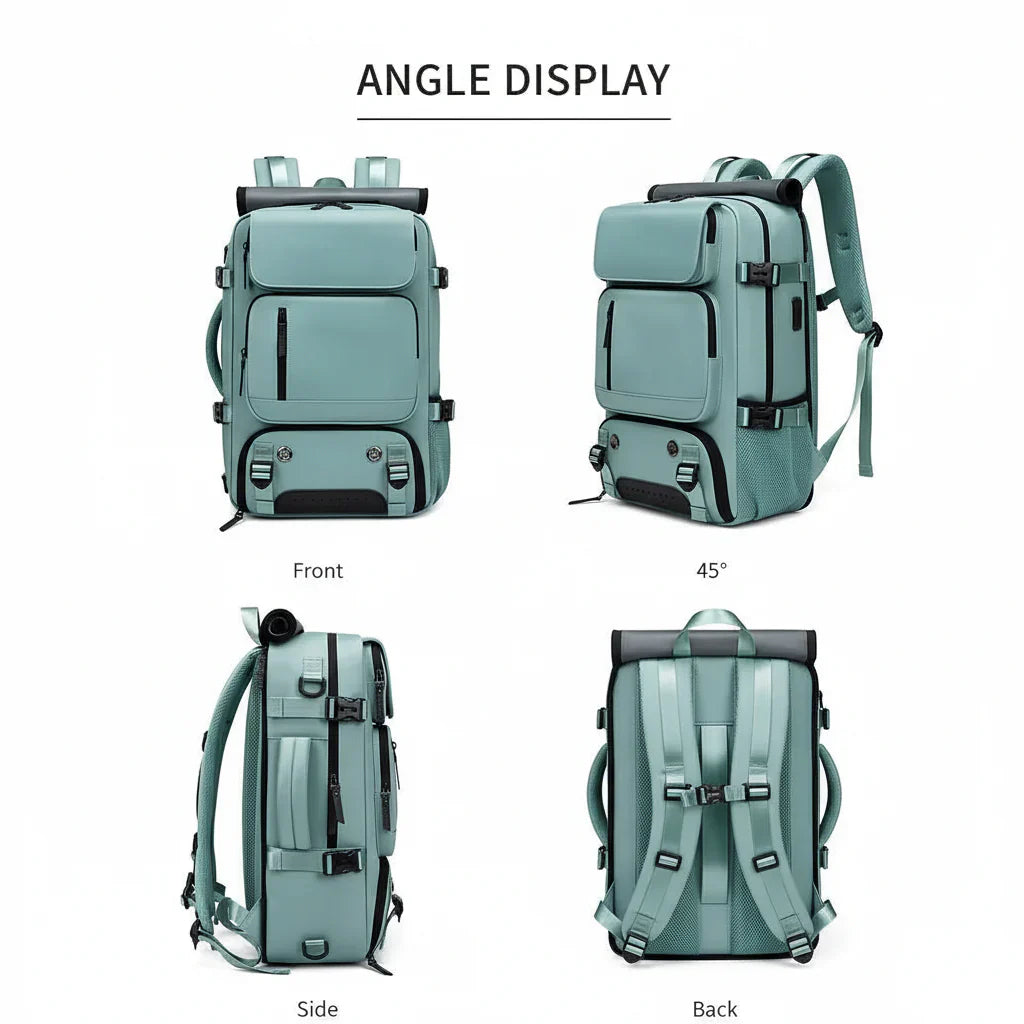 TRAVELMAX Large Waterproof Backpack with USB