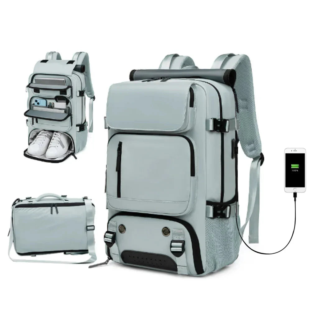 TRAVELMAX Large Waterproof Backpack with USB