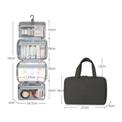 TRAVELTID – Compact Cosmetic Organizer with 4 Compartments