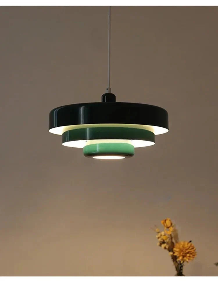 TRILORA – Multi-Tiered Pendant Lamp in Pastel Hues
