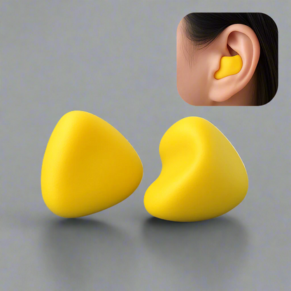 Sleep soundly with noise-cancelling silicone earplugs
