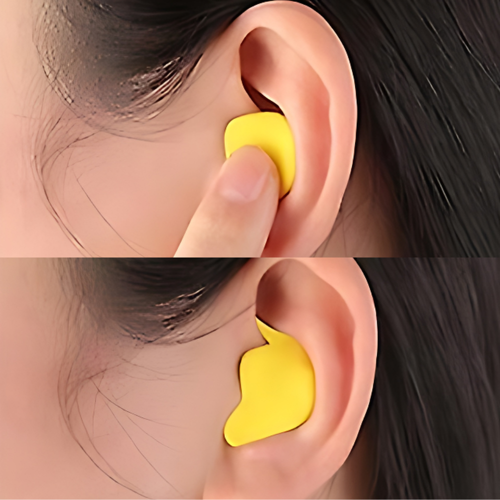 Sleep soundly with noise-cancelling silicone earplugs