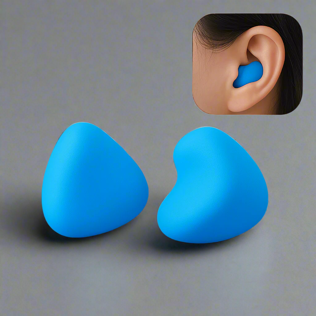 Sleep soundly with noise-cancelling silicone earplugs