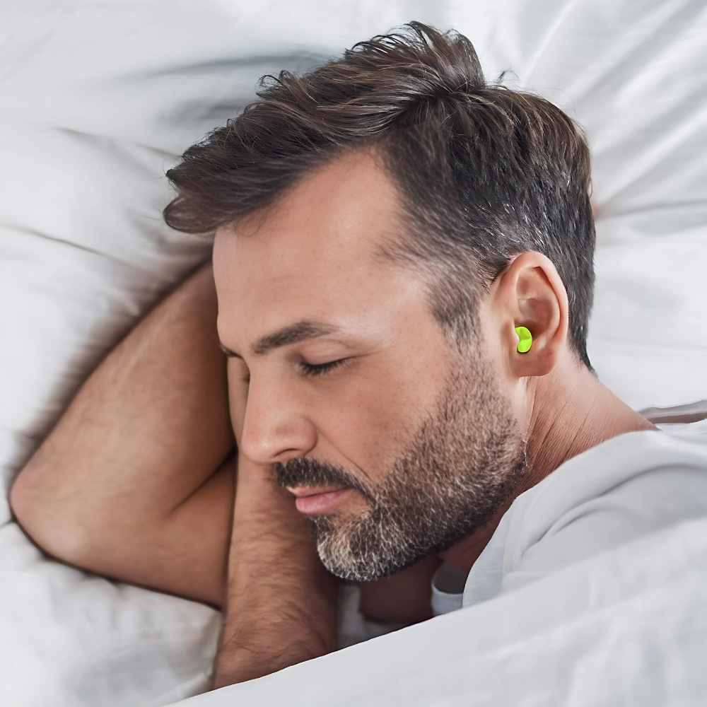 Sleep soundly with noise-cancelling silicone earplugs