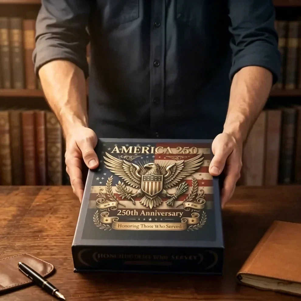 LAST DAY 50% OFF9PCS USA 250th Anniversary Commemorative Coin Gift Set