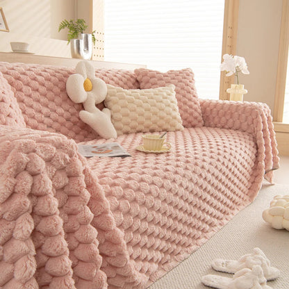Tufted Rabbit Faux Sofa Cover