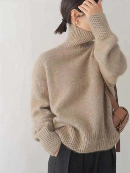 Women's Cozy Turtleneck Knit Sweater