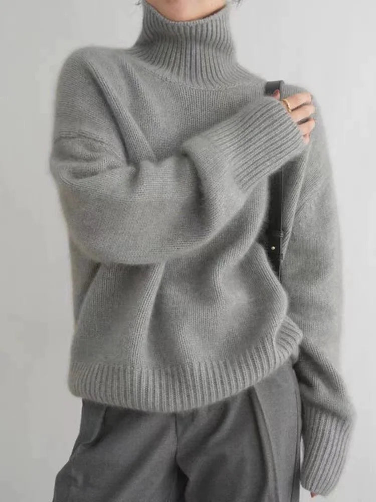 Women's Cozy Turtleneck Knit Sweater