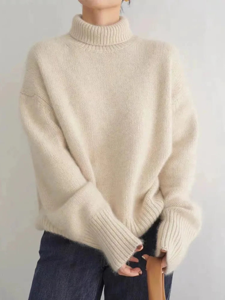 Women's Cozy Turtleneck Knit Sweater