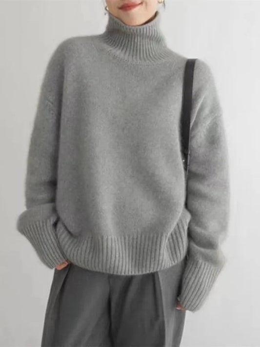 Women's Cozy Turtleneck Knit Sweater