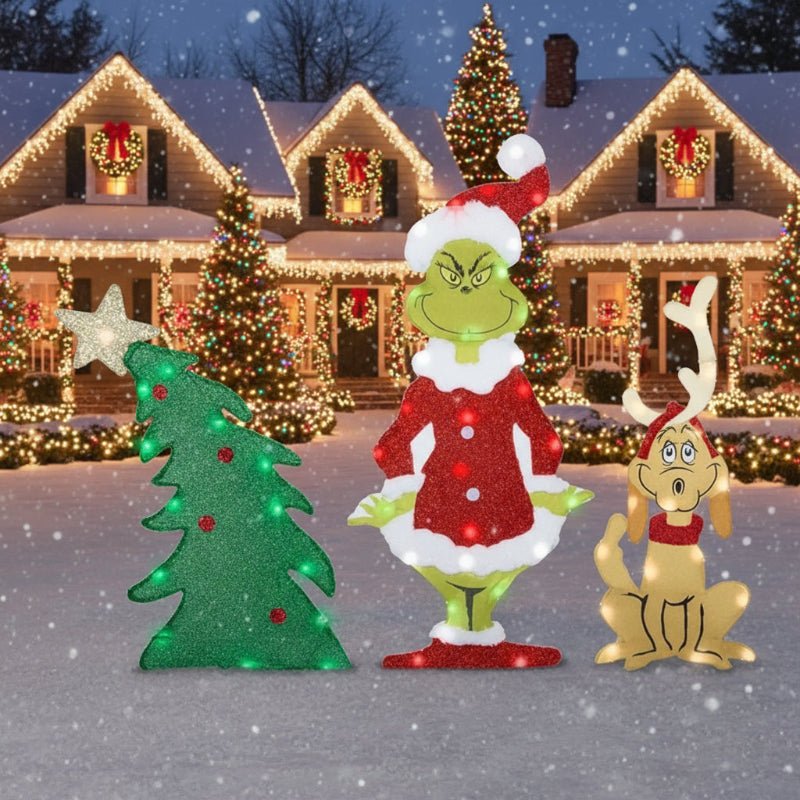 TWINKLON – Grinch Outdoor LED Christmas Decor for Yard