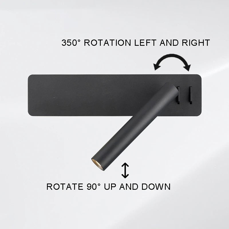 TWIRLLITE – Adjustable LED Bedside Lamp