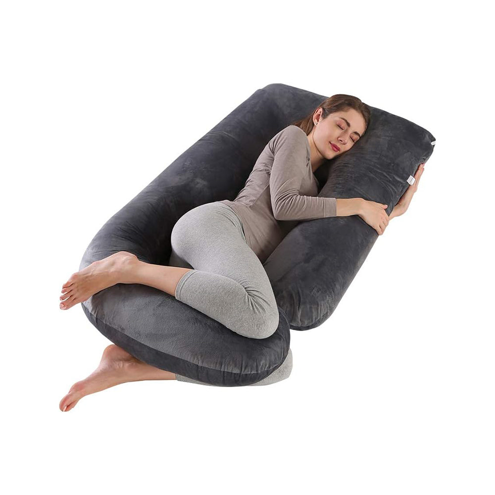 U-Shaped Full Body Pillow for Back, Belly & Shoulder Support