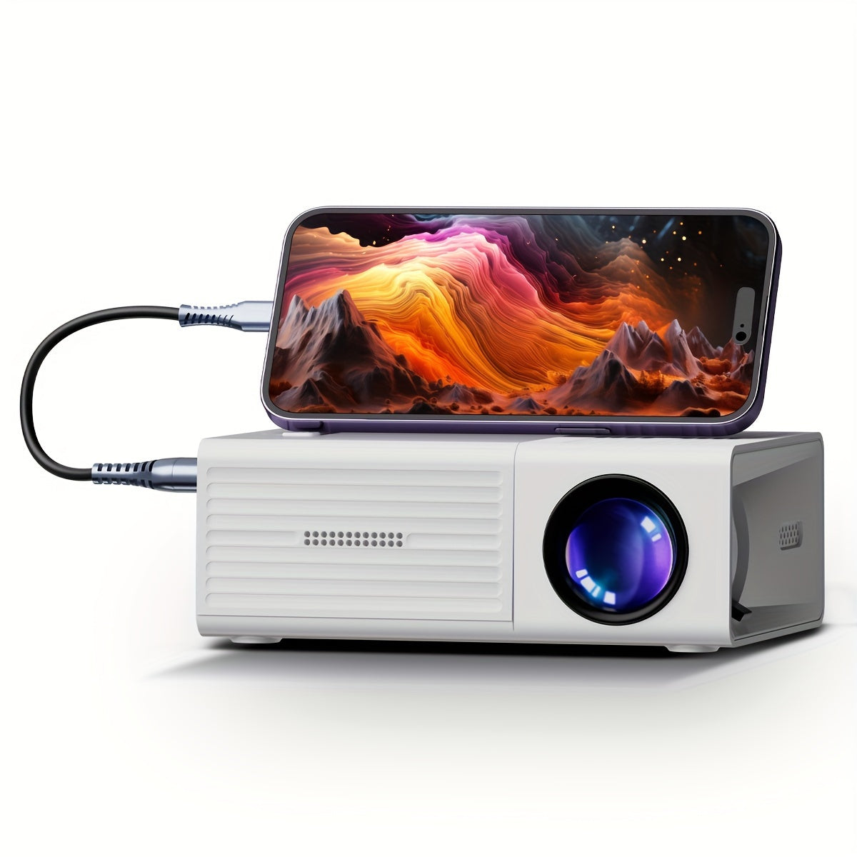 Ultra-Compact Mini Projector (3000 Lumens) - LumoBeam