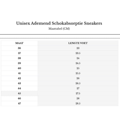 Unisex Ademend Shock Absorption Sneakers