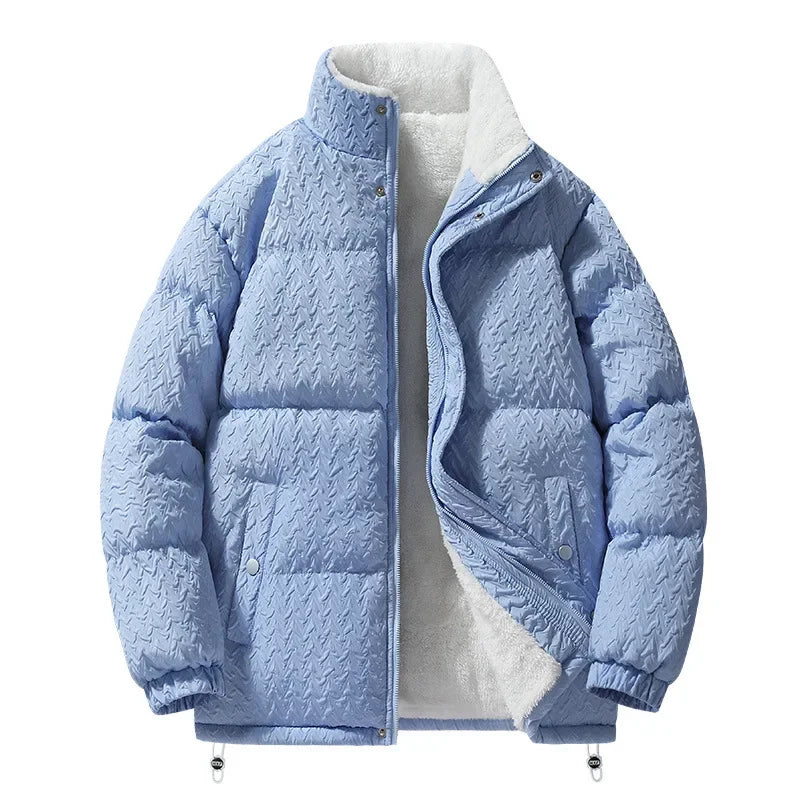 Unisex Sherpa Puffer Jacket - Warm Outerwear