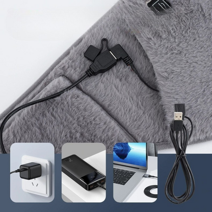 USB Heated Waist Wrap with Hand Warmers