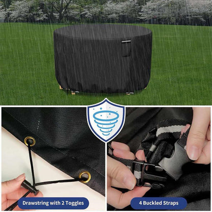 Vellor UV-Resistant Round Waterproof Garden Furniture Cover