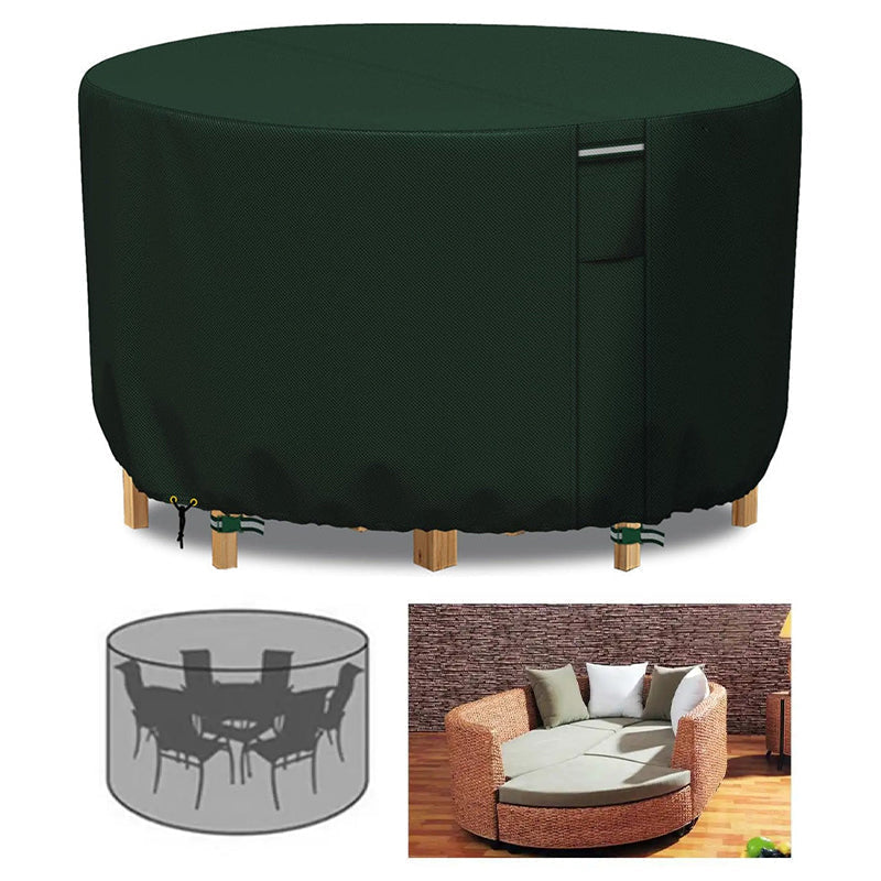 Vellor UV-Resistant Round Waterproof Garden Furniture Cover