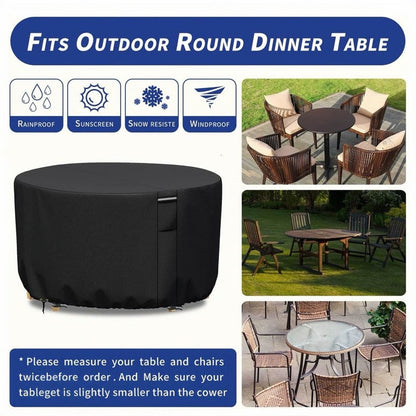 Vellor UV-Resistant Round Waterproof Garden Furniture Cover
