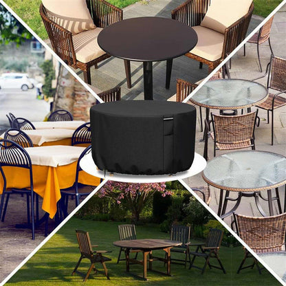 Vellor UV-Resistant Round Waterproof Garden Furniture Cover