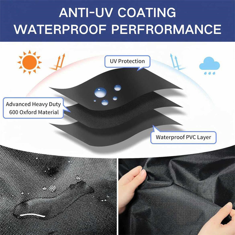 Vellor UV-Resistant Round Waterproof Garden Furniture Cover
