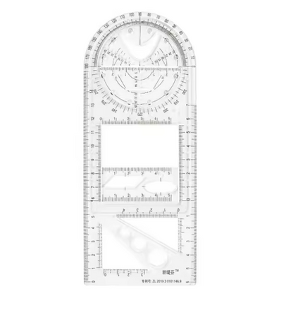 VeloDraw — Multi-Tool Geometric Drawing Ruler with 14 Shapes