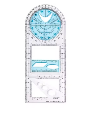 VeloDraw — Multi-Tool Geometric Drawing Ruler with 14 Shapes